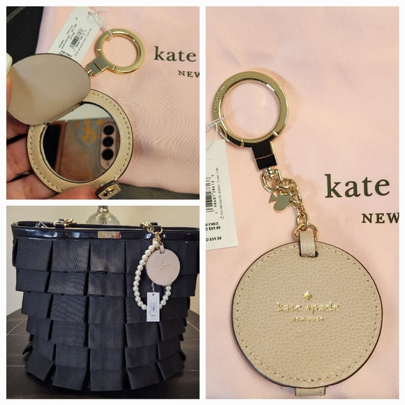 KATE SPADE Plisse Priti Ruffled Tote Patent Leather handles - Picture 13 of 16